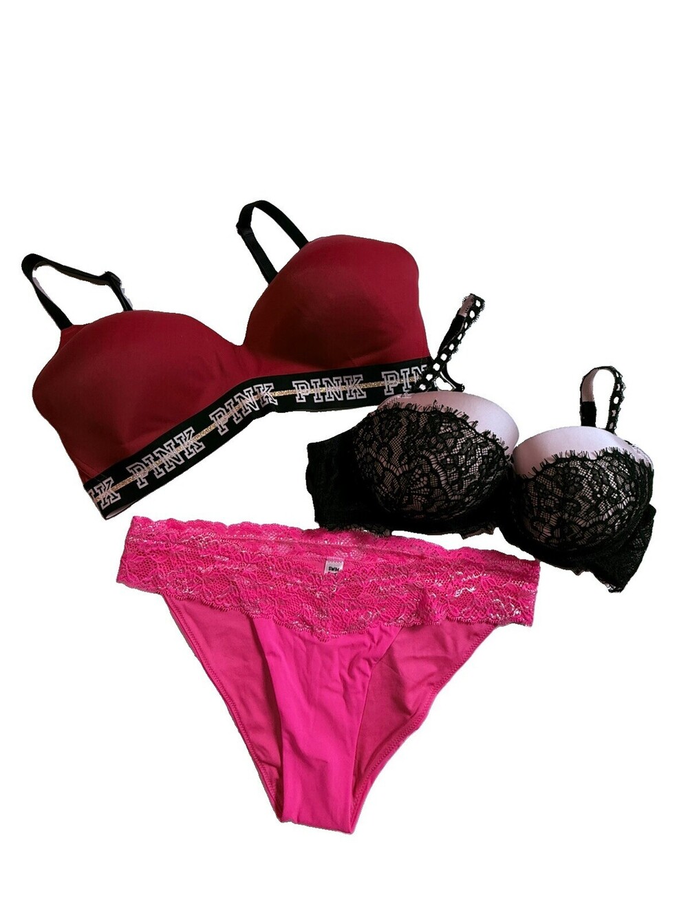 Bra 36C Lingerie Lot Women's Medium Panties